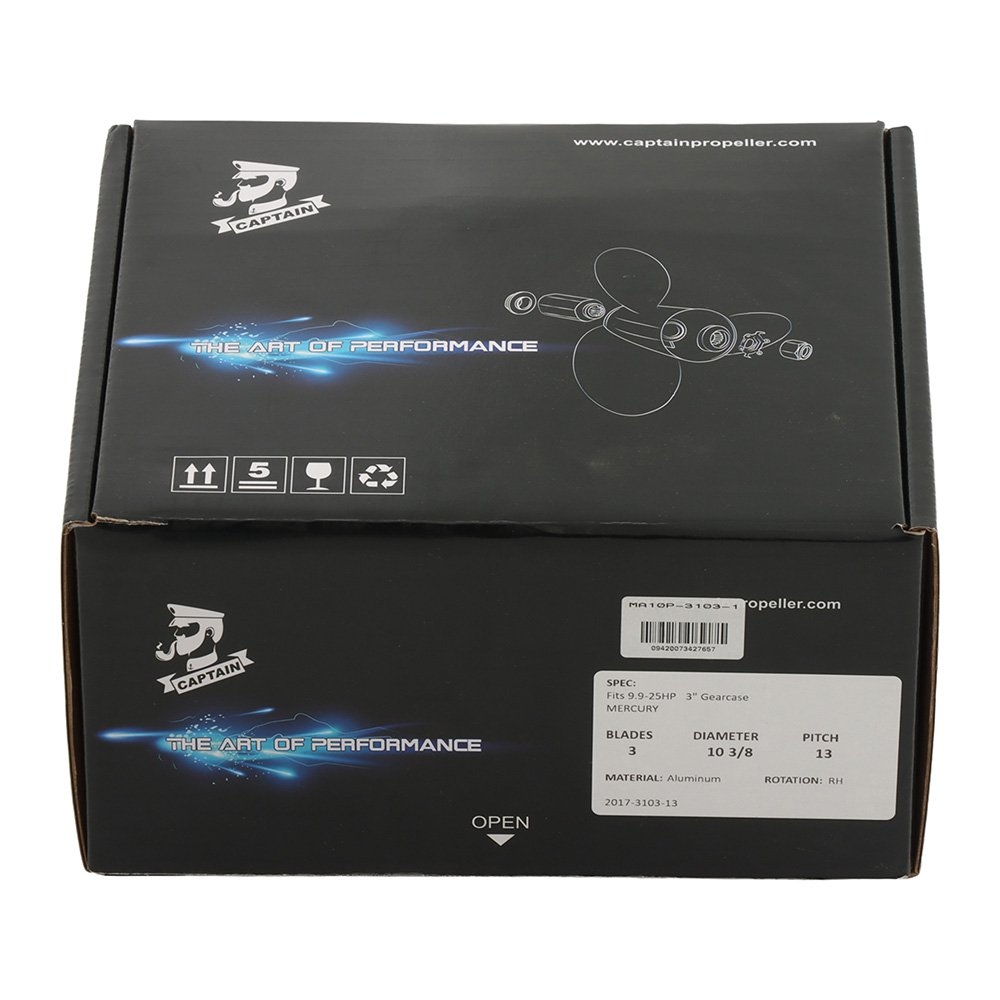 Aluminium Alloy 3-Blade Propeller for Mercury 9.9-25HP Outboard