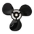Aluminium Alloy 3-Blade Propeller for Mercury 25-30HP Outboard 9.5 x 11in