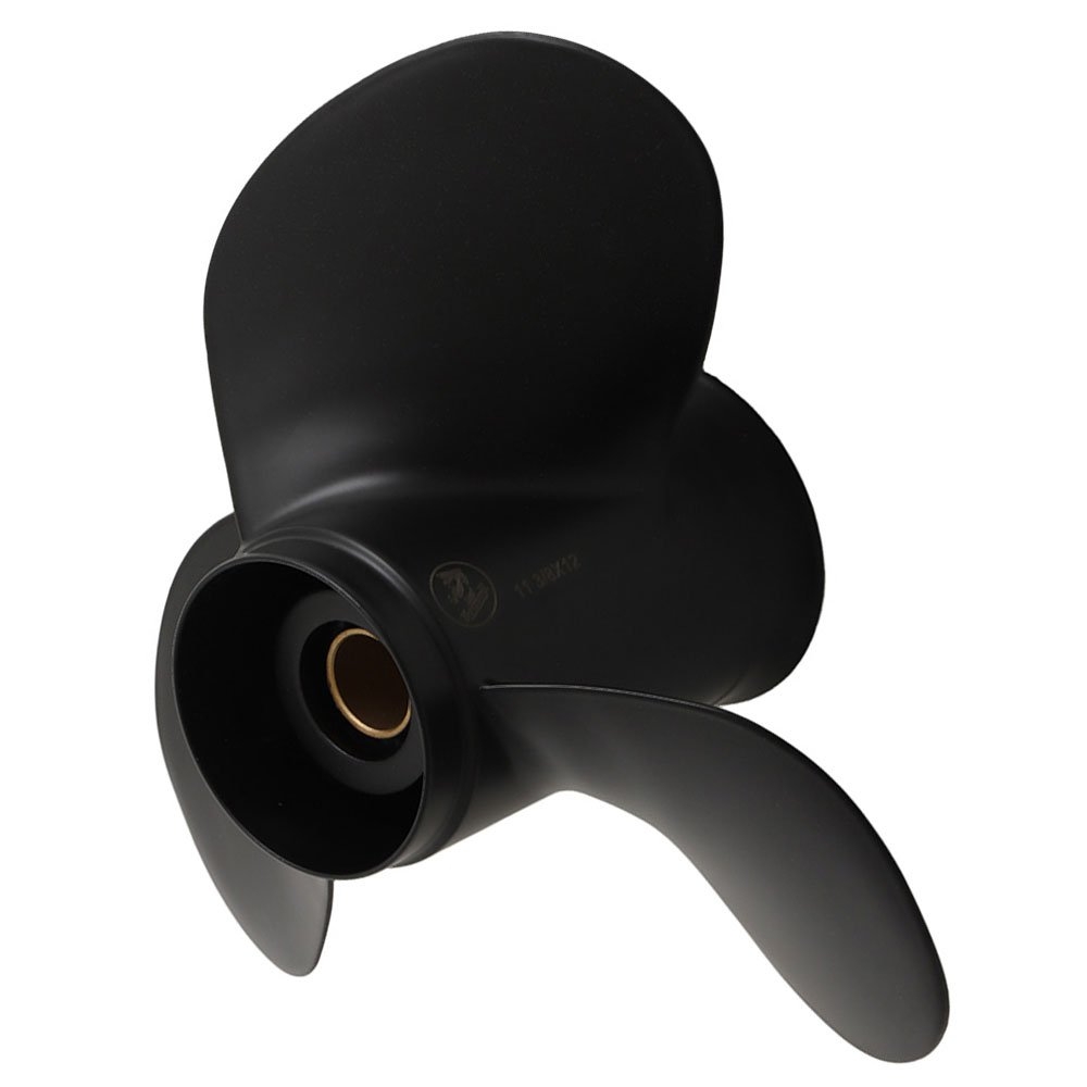 Captain Marine Aluminium Alloy 3-Blade Propeller for Mercury 25-70HP Outboard 11 3/8 x 12in