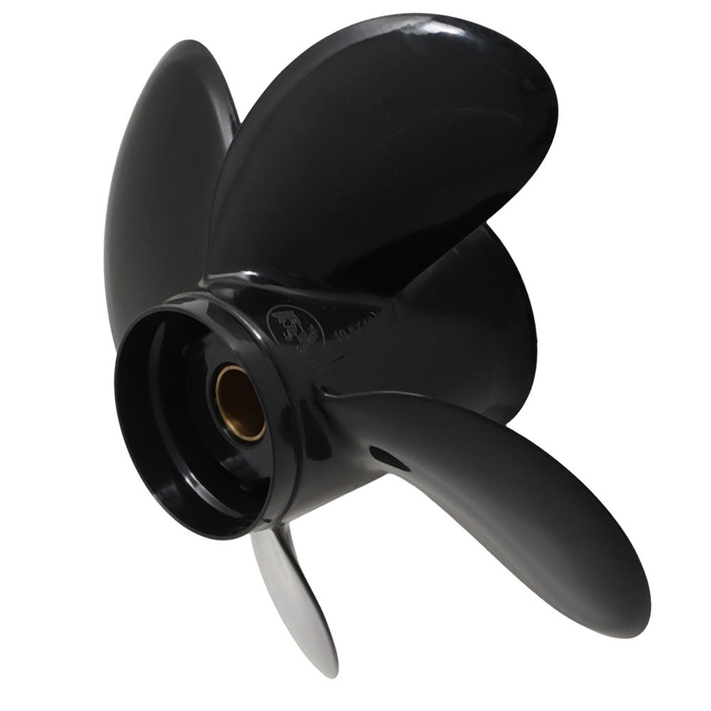 Captain Marine Aluminium Alloy 4-Blade Propeller for Mercury 25-70HP Outboard 10.6 x 12in