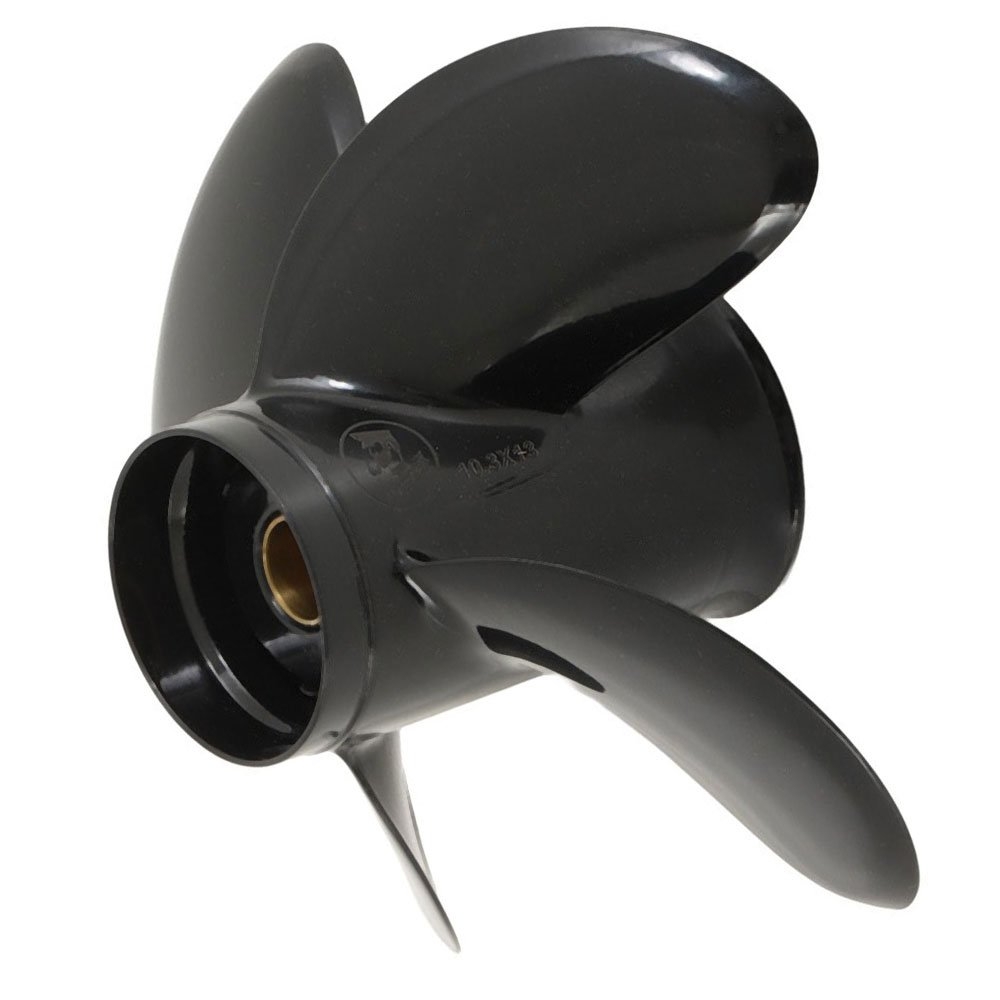 Captain Marine Aluminium Alloy 4-Blade Propeller for Mercury 25-70HP Outboard