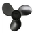 Aluminium Alloy Interchangeable Hub 3-Blade Propeller for Mercury 25-70HP Outboard 10.75 x 12in
