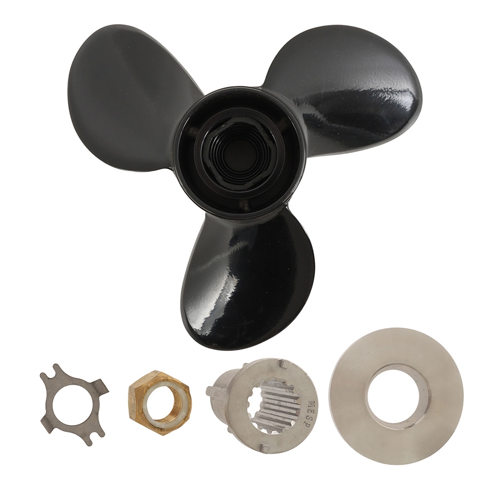 Aluminium Alloy Interchangeable Hub 3-Blade Propeller for Mercury 40-140HP Outboard 13.25 x 17in