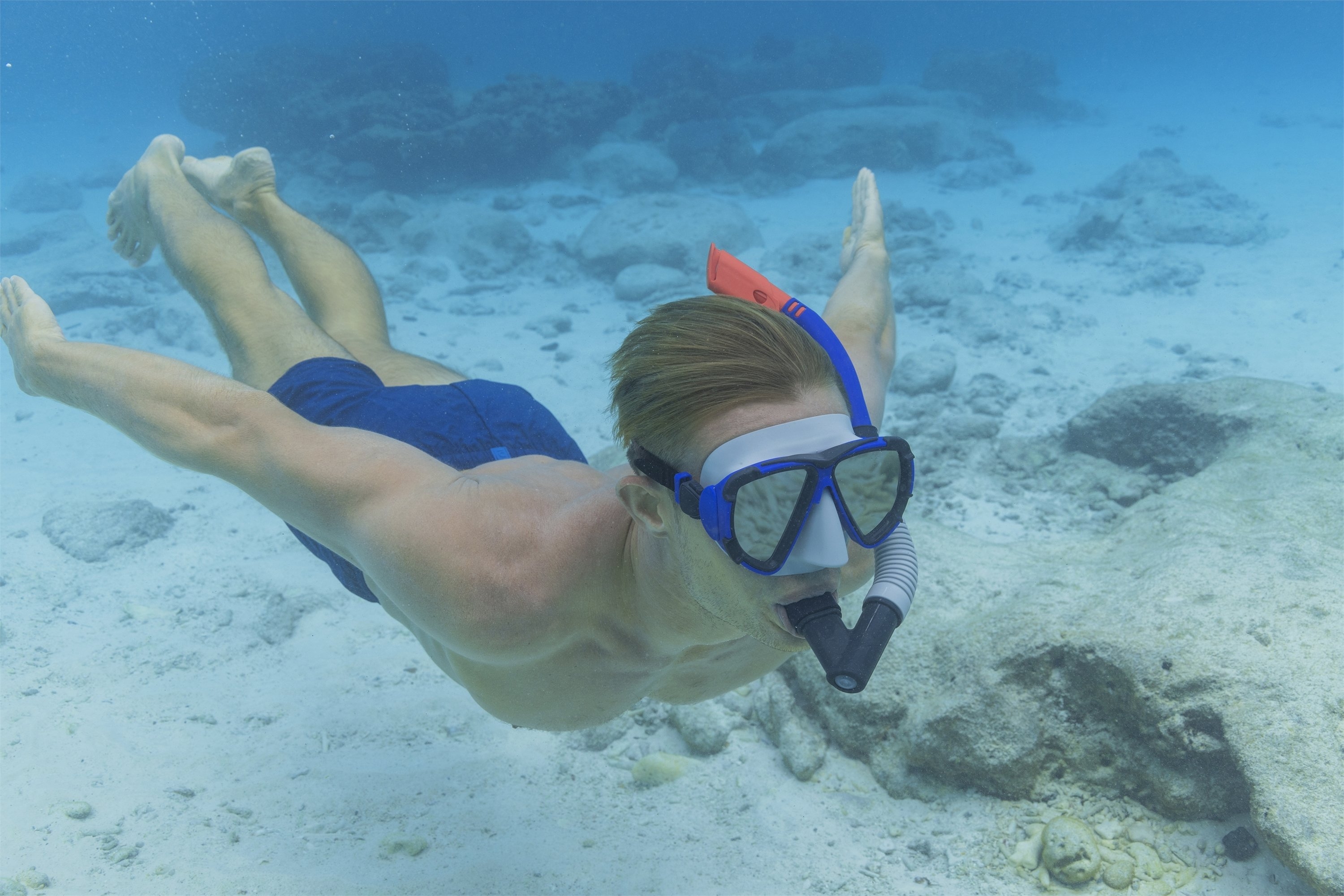 Bestway Dominator II Mask and Snorkel Set Blue/Black