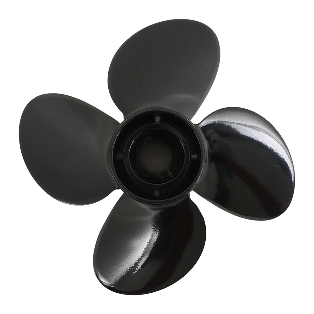 Aluminium Alloy Interchangeable Hub 4-Blade Propeller for Mercury 40-140HP Outboard 13.4 x 15in