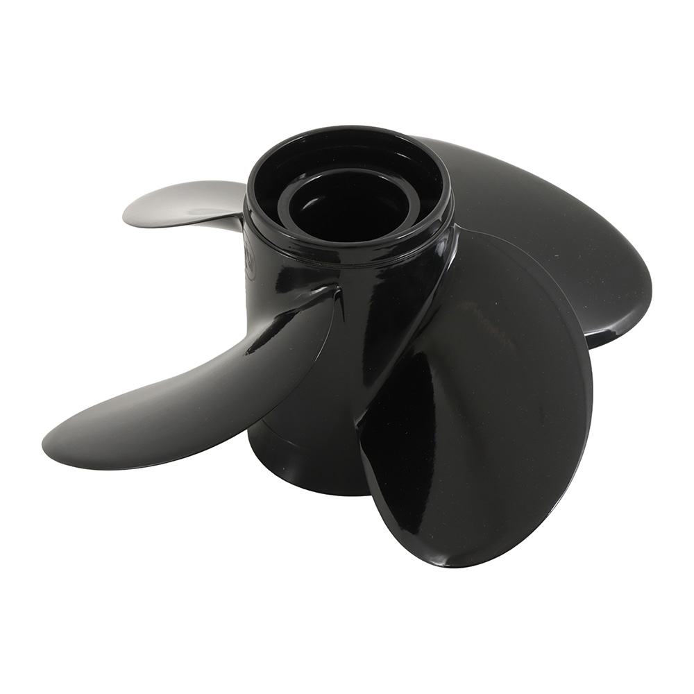 Aluminium Alloy Interchangeable Hub 4-Blade Propeller for Mercury 40-140HP Outboard 13.4 x 15in