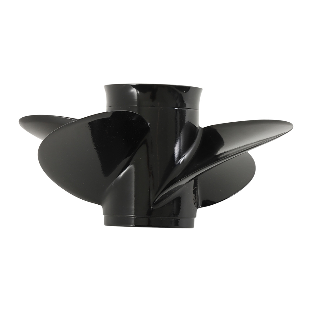Aluminium Alloy Interchangeable Hub 4-Blade Propeller for Mercury 40-140HP Outboard 13.4 x 15in