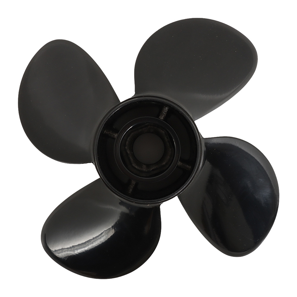 Aluminium Alloy Interchangeable Hub 4-Blade Propeller for Mercury 115HP+ Outboard 14 x 17in