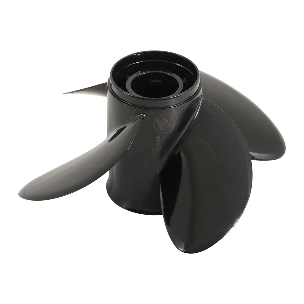 Aluminium Alloy Interchangeable Hub 4-Blade Propeller for Mercury 115HP+ Outboard 14 x 17in