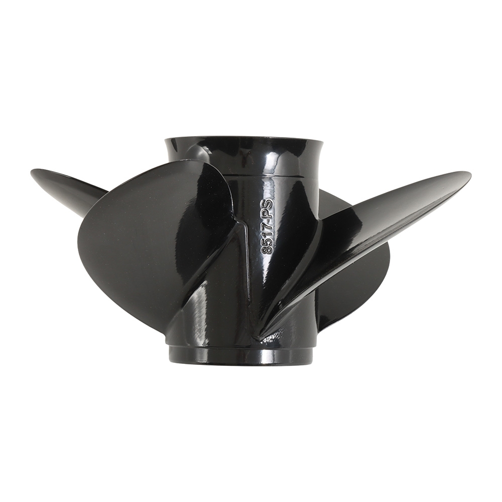 Aluminium Alloy Interchangeable Hub 4-Blade Propeller for Mercury 115HP+ Outboard 14 x 17in