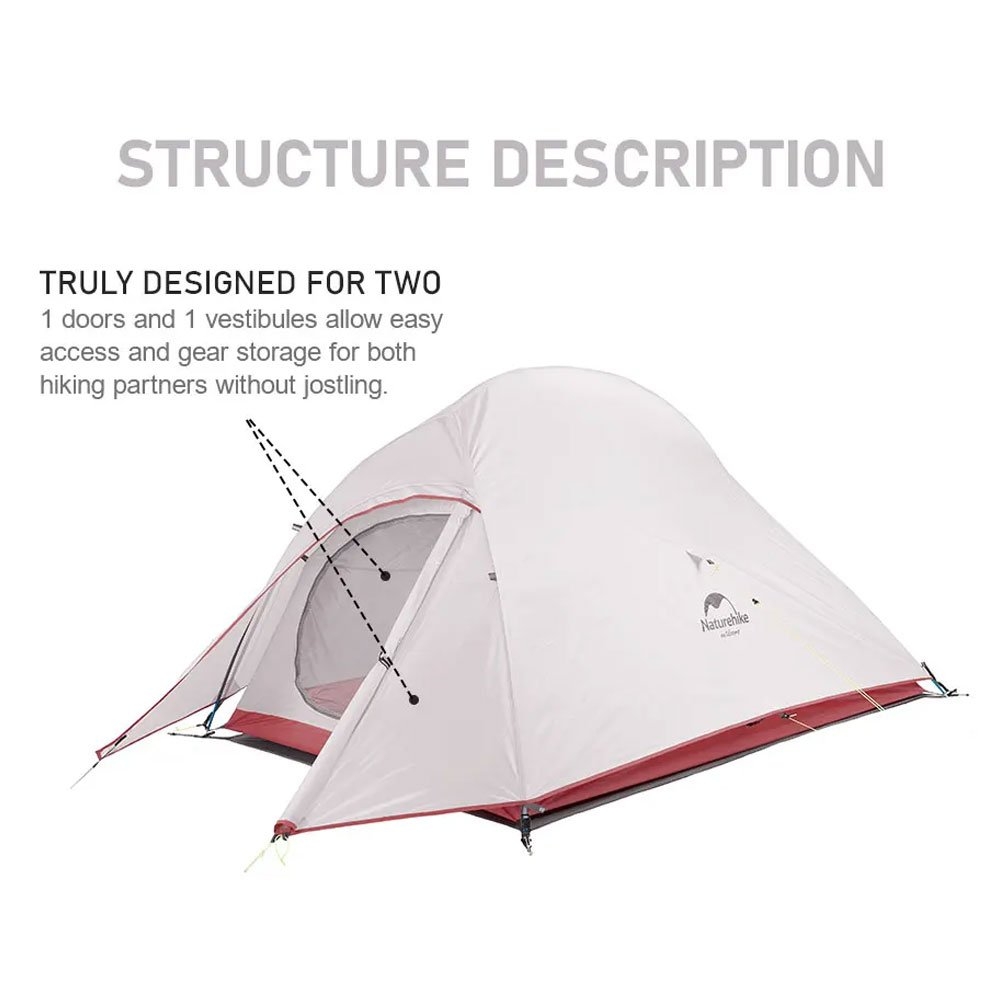 Naturehike Cloud Up Base 2-Person Ultralight Backpacking Tent Orange