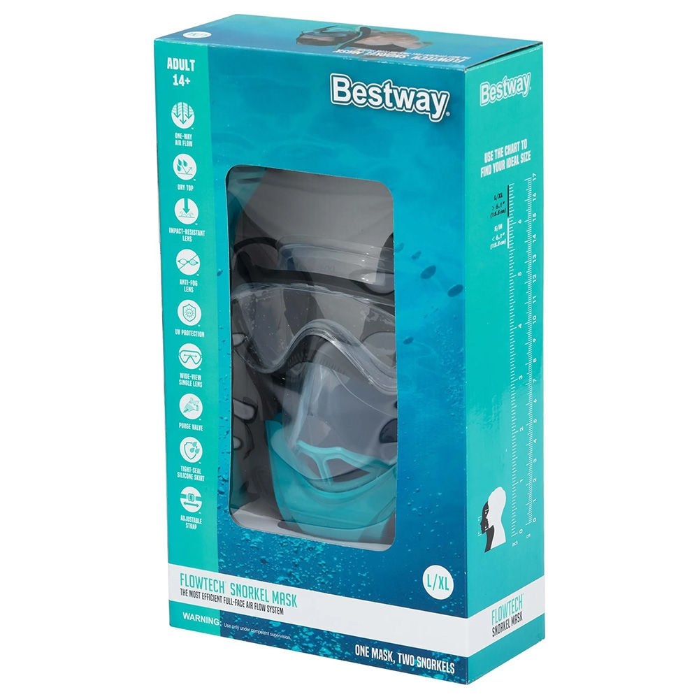 Bestway Flowtech Adult Full-Face Snorkel Mask Set L/XL