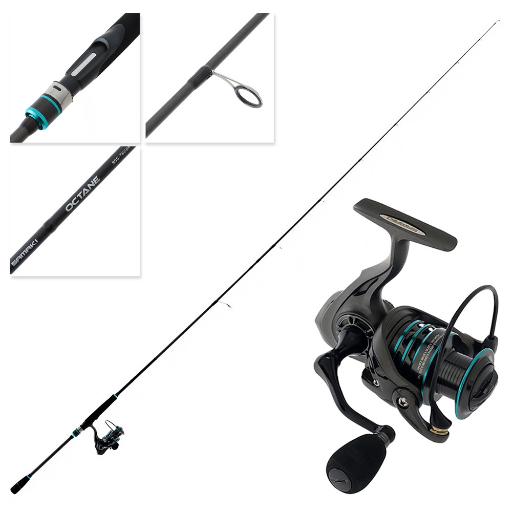 Samaki Octane Medium Spinning Combo 7ft 6in 8-15lb 2pc