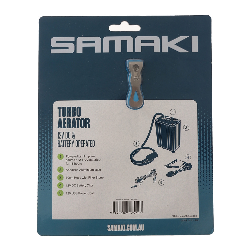 Samaki Turbo Aluminium Live Bait Aerator