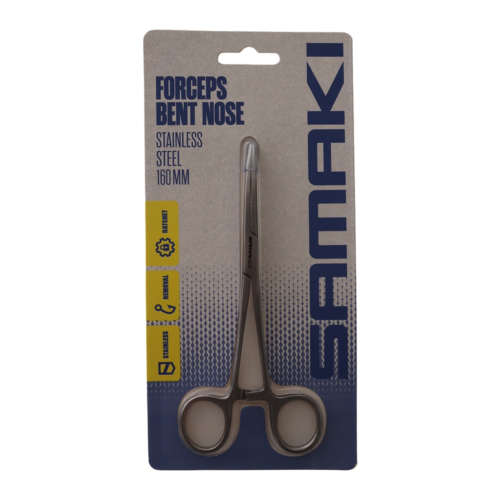 Samaki Stainless Bent Nose Forceps 160mm