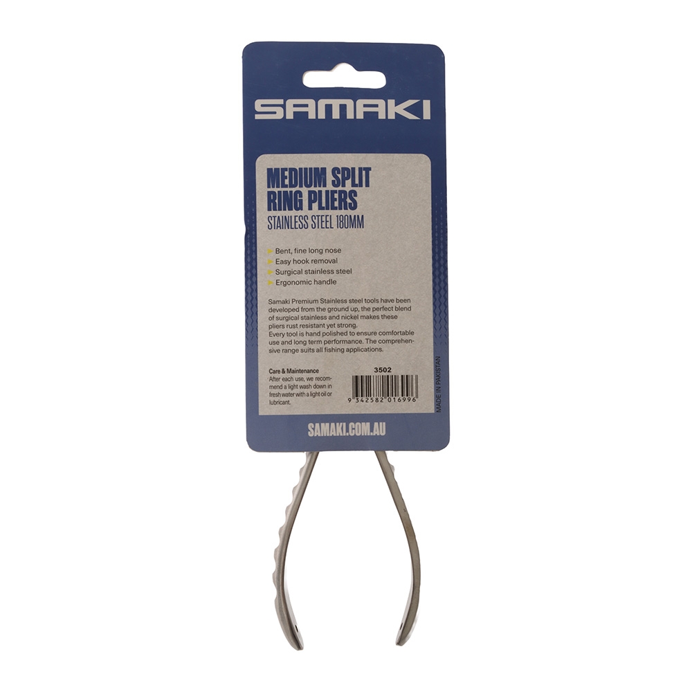 Samaki Stainless Split Ring Fishing Pliers 180mm