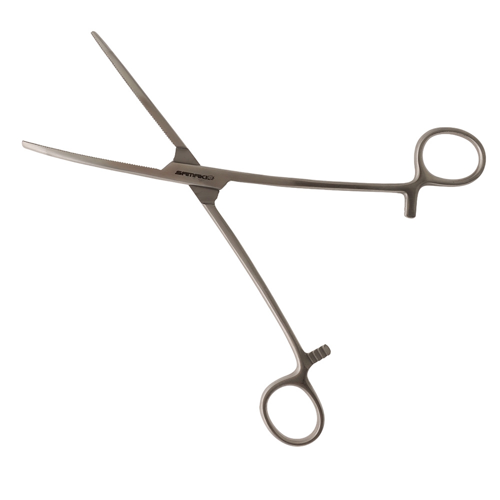 Samaki Stainless Bent Nose Forceps 200mm