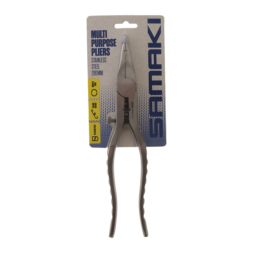 Samaki Stainless Multi Purpose Pliers with Gang Hook Opener 280mm