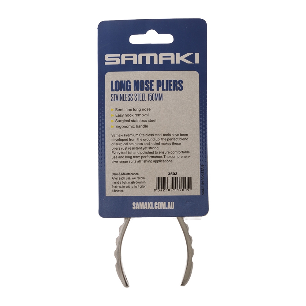 Samaki Stainless Long Nose Pliers 150mm