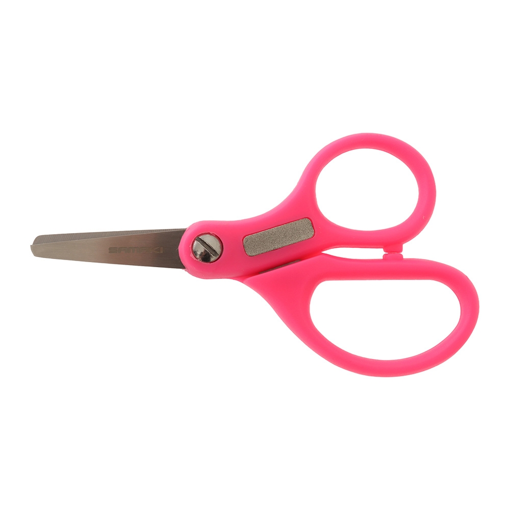 Samaki Braid Scissors with Hook Sharpener - Assorted Colours