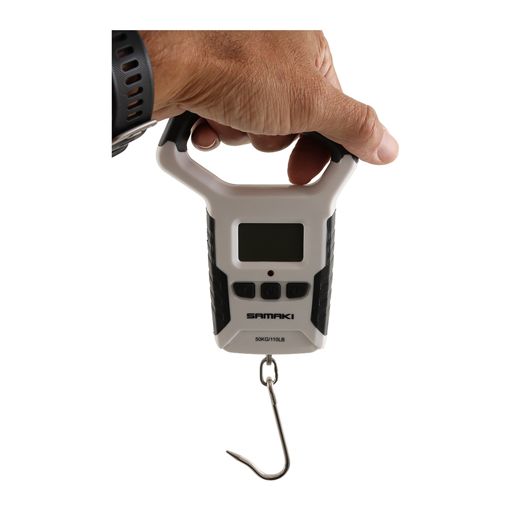 Samaki Big Grip Digital Weighing Scale with Tape Measure and Thermometer 50kg