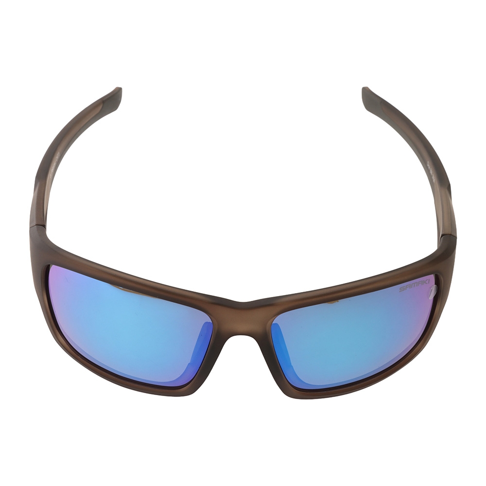 Samaki Dice Polarised Sunglasses Grey Frame Blue Revo Lens