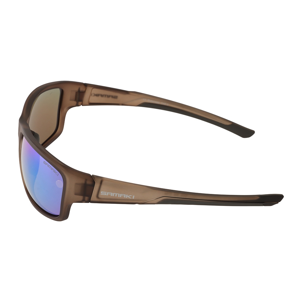 Samaki Dice Polarised Sunglasses Grey Frame Blue Revo Lens