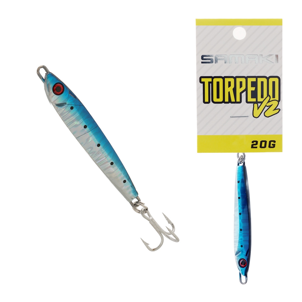 Samaki Torpedo V2 Metal Spinner Lure 20g Pilchard