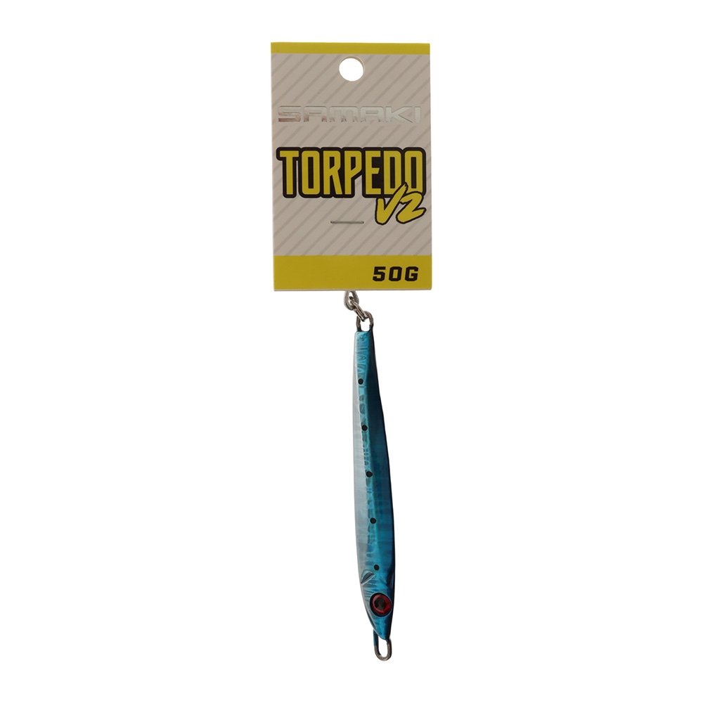 Samaki Torpedo V2 Long Cast Metal Spinner Lure 50g Pilchard