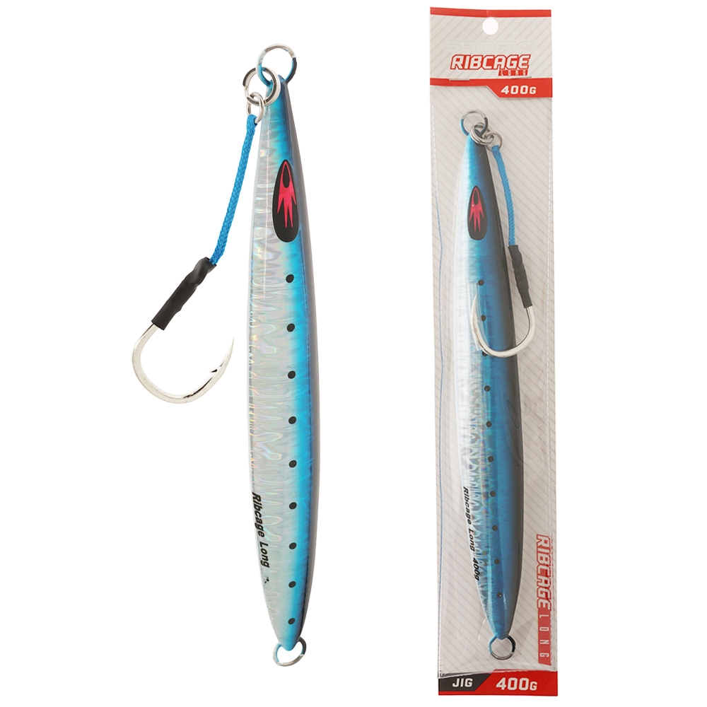 Samaki Ribcage Long Deep Water Metal Jig 400g Pilly