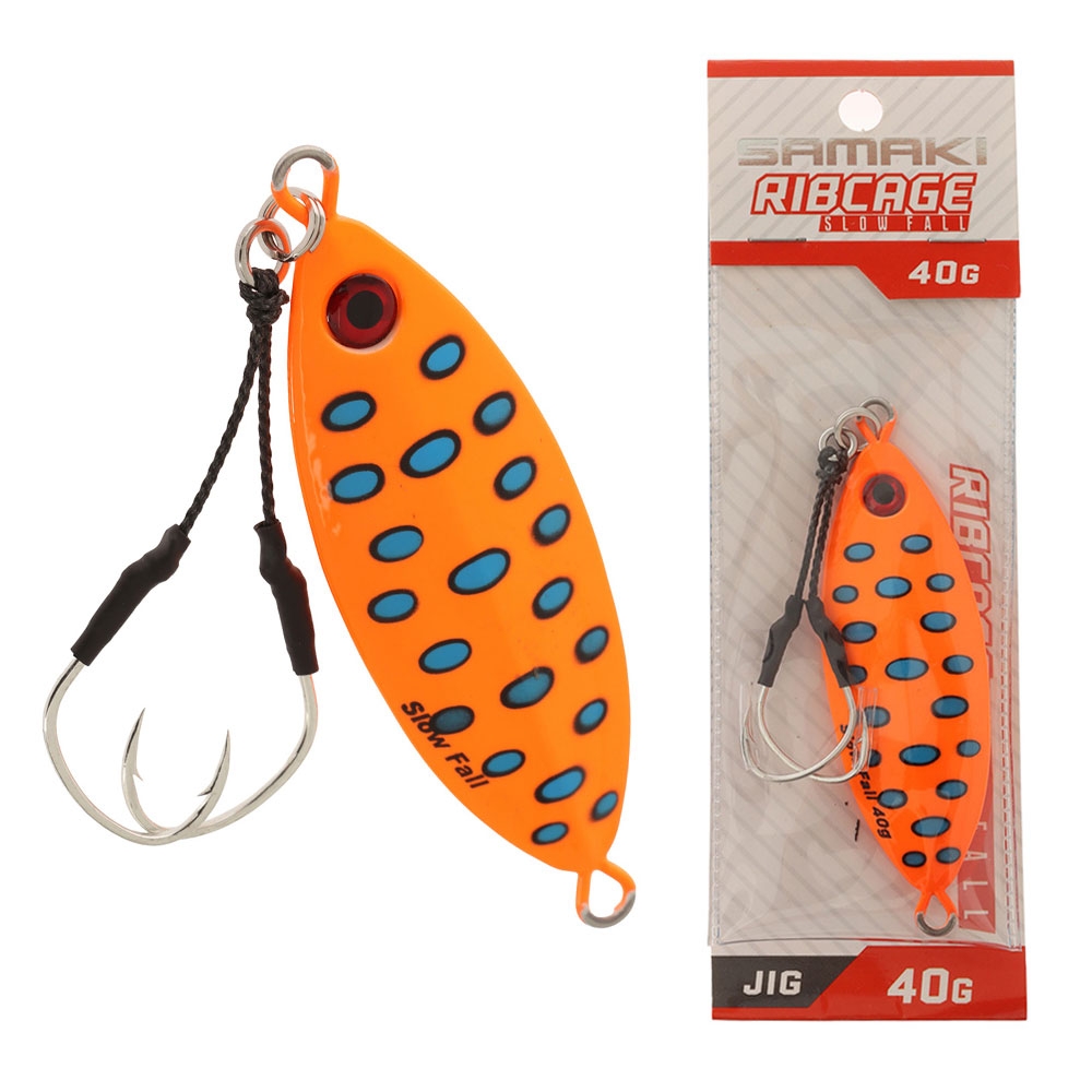 Samaki Ribcage Slow Fall Jig 40g Coral Trout