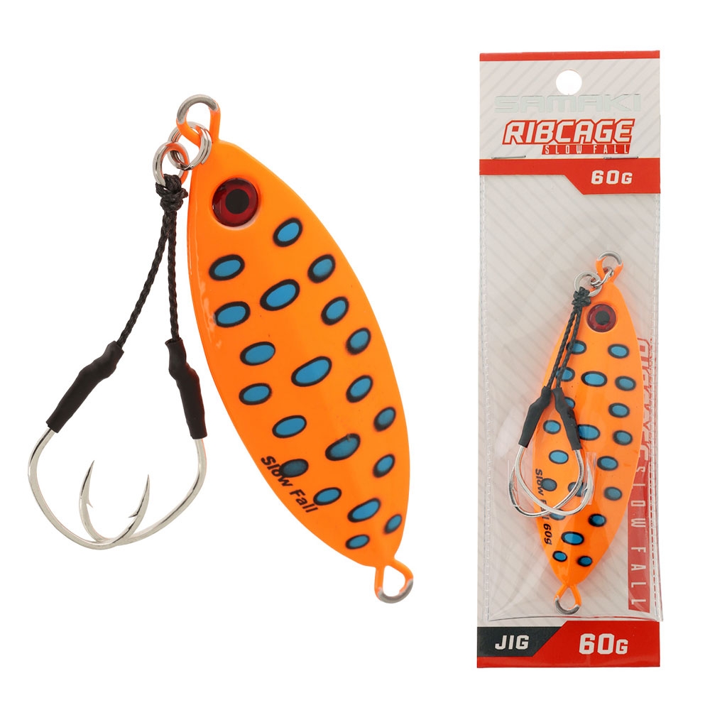 Samaki Ribcage Slow Fall Jig 60g Coral Trout