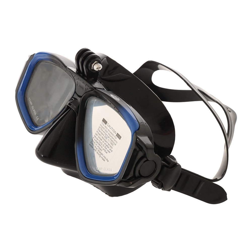 Sea Harvester Action Camera Low Volume Spearfishing Mask and Snorkel Set with Fins