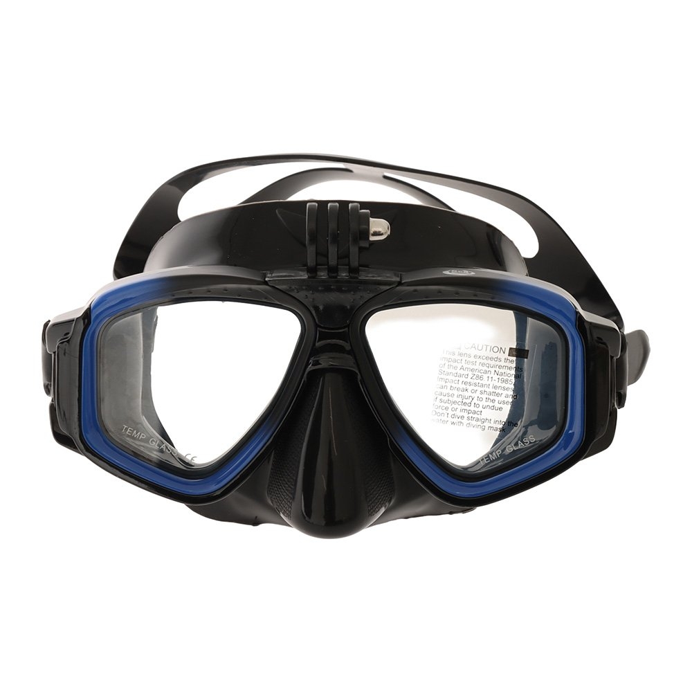 Sea Harvester Action Camera Low Volume Spearfishing Mask and Snorkel Set with Fins