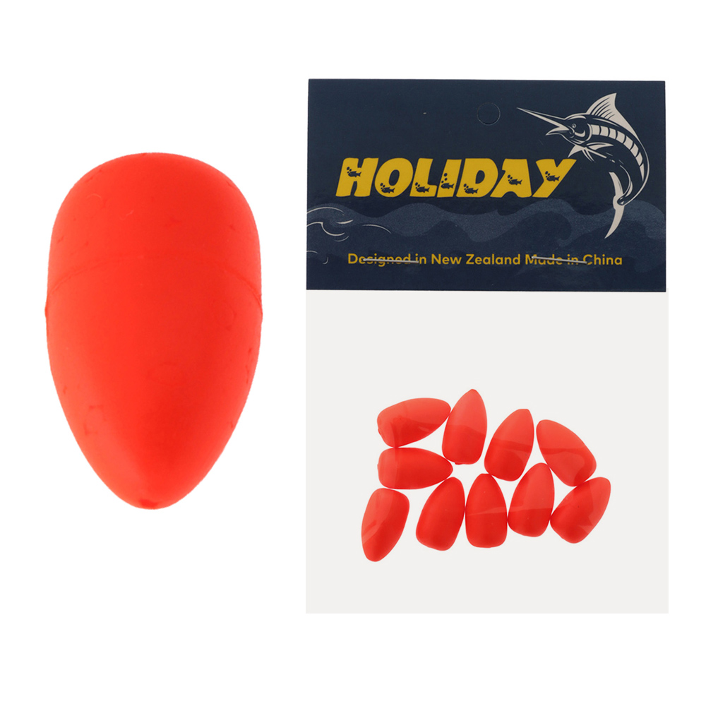 Holiday Bullet Floats Assorted Colours 9x18mm Qty 10