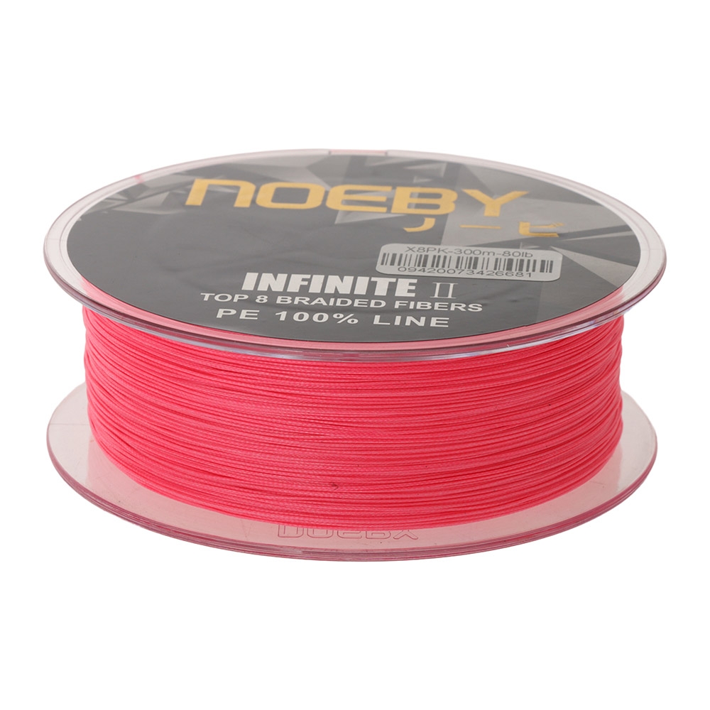 NOEBY Infinite II X8 PE Braid Pink 300m 80lb 0.400mm