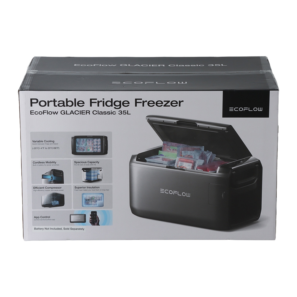 EcoFlow GLACIER Rechargeable Portable Fridge Freezer 35L