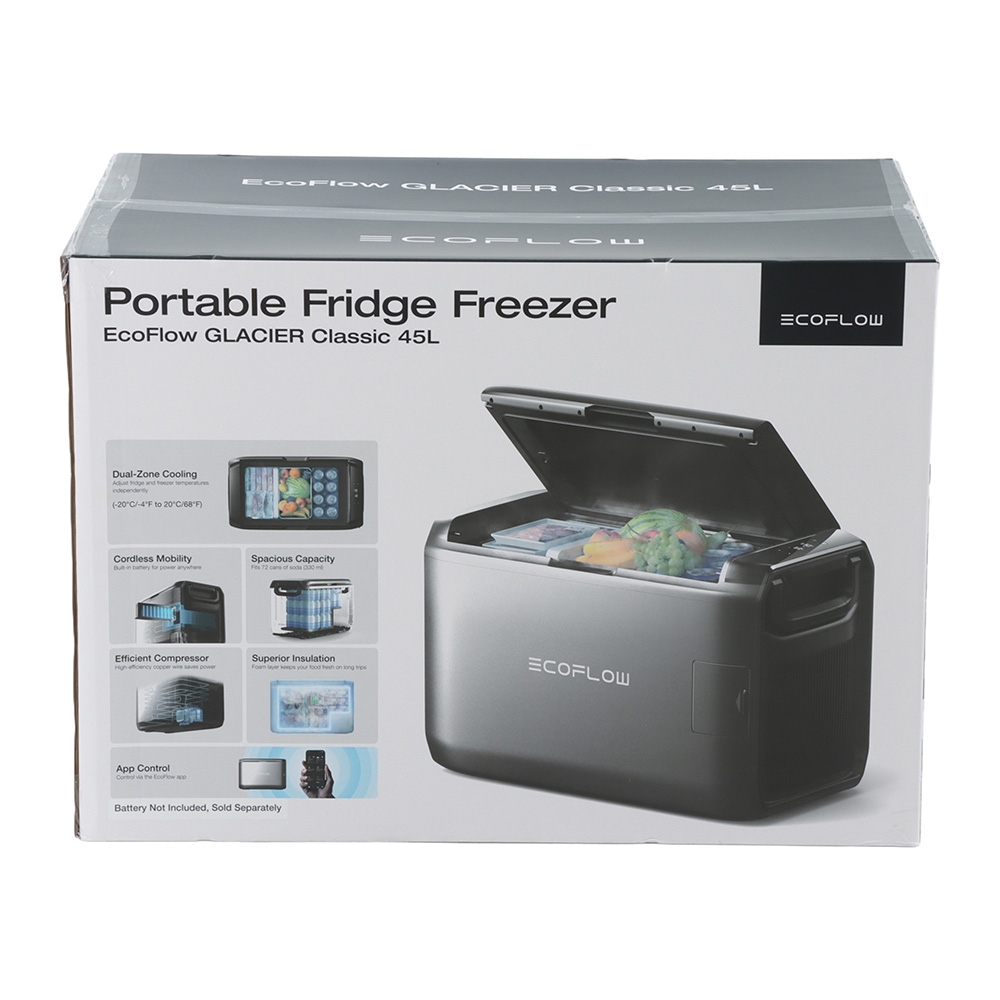 EcoFlow GLACIER Dual-Zone Portable Fridge Freezer 45L