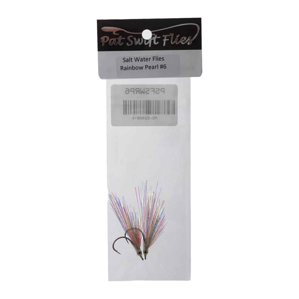 Pat Swift Saltwater Rainbow Pearl Fly #6