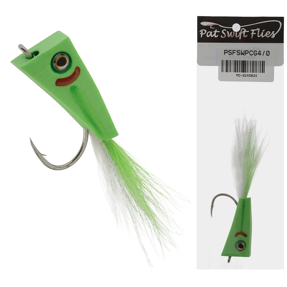 Pat Swift Saltwater Popper Fly 4/0 Chartreuse/Green