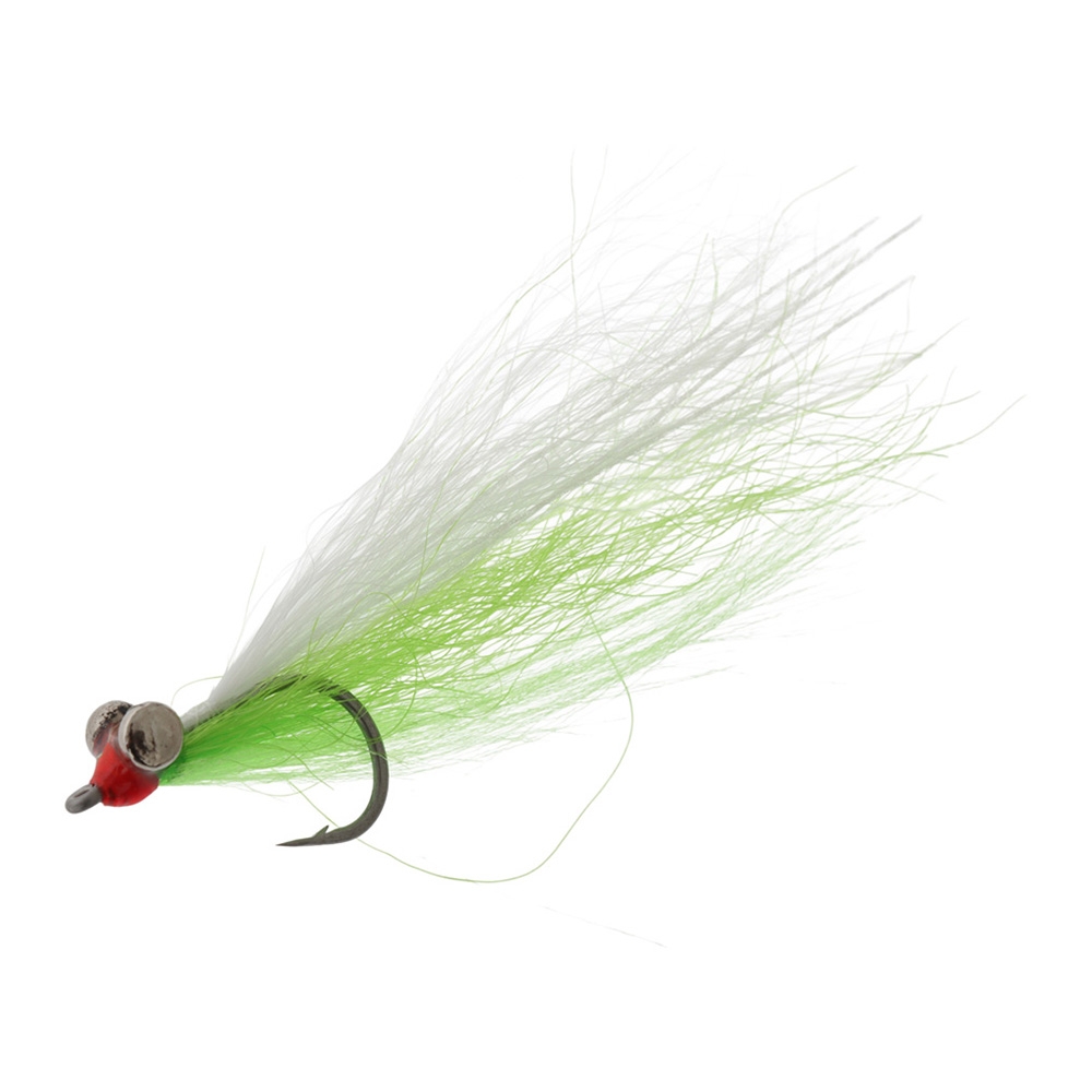 Pat Swift Saltwater Clouser Fly Chartreuse/Lumo #4 
