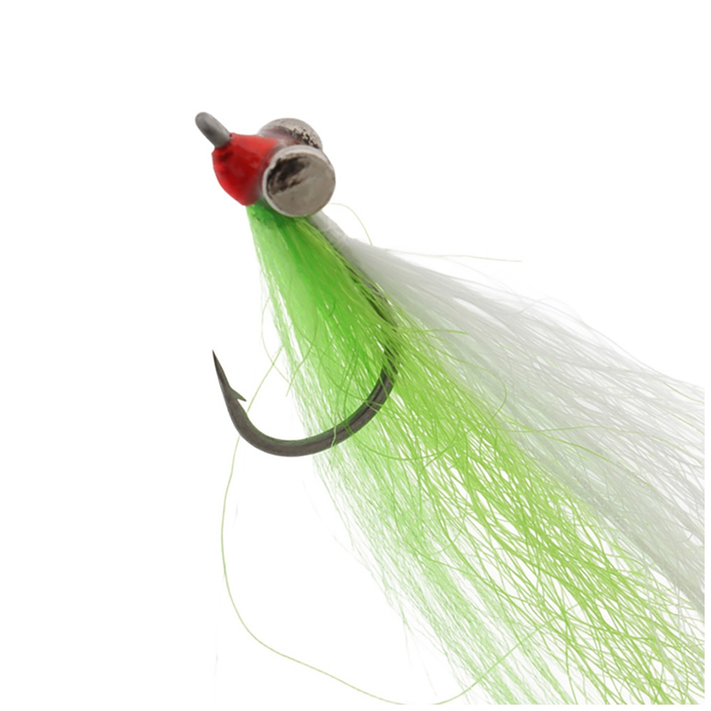 Pat Swift Saltwater Clouser Fly Chartreuse/Lumo #4 