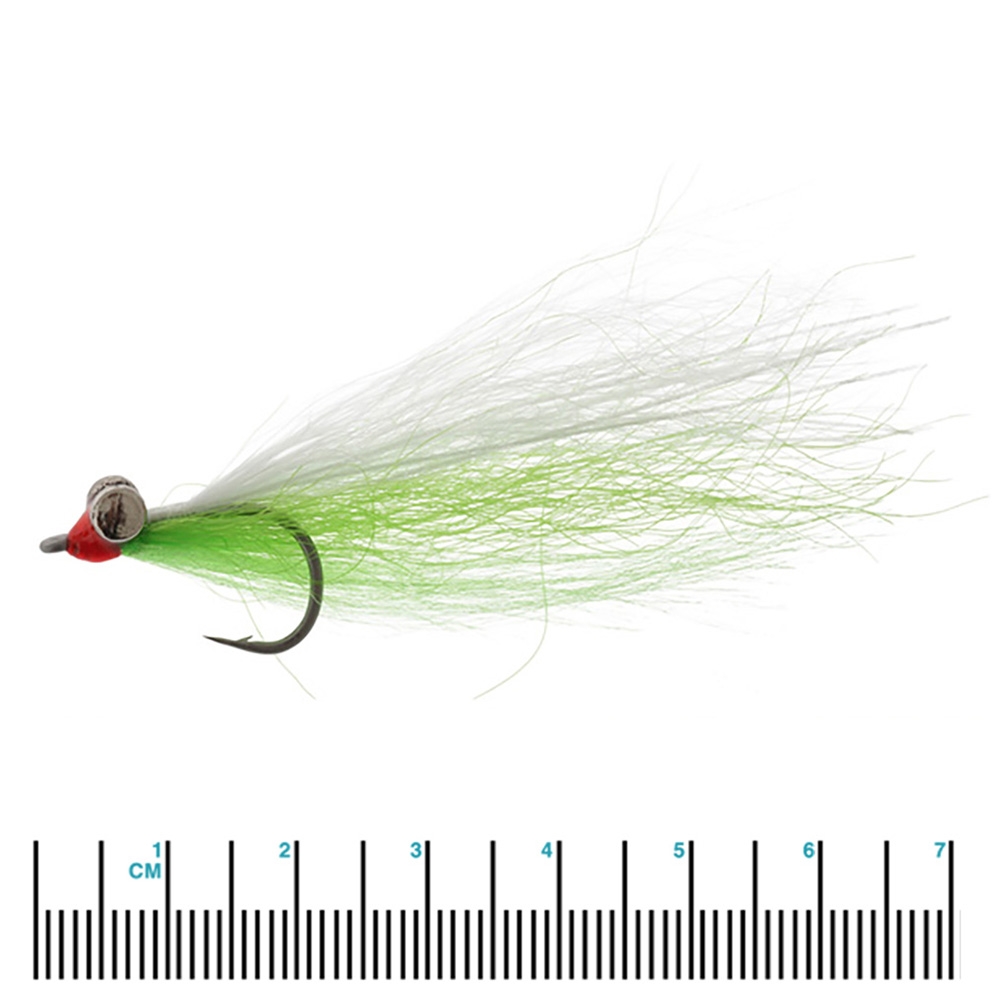 Pat Swift Saltwater Clouser Fly Chartreuse/Lumo #4 