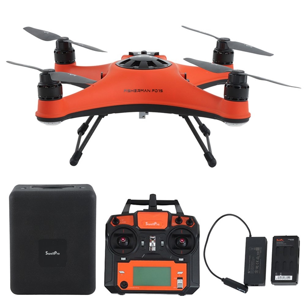 SwellPro Fisherman FD1S Saltwater-Resistant Fishing Drone with Dual Bait Release