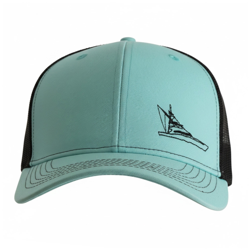 Bonze Carolina Flare Trucker Cap Aqua Blue