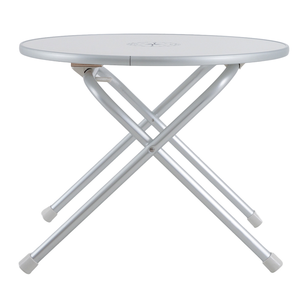 Oceansouth Portable Round Aluminium Folding Deck Table 61 x 49cm