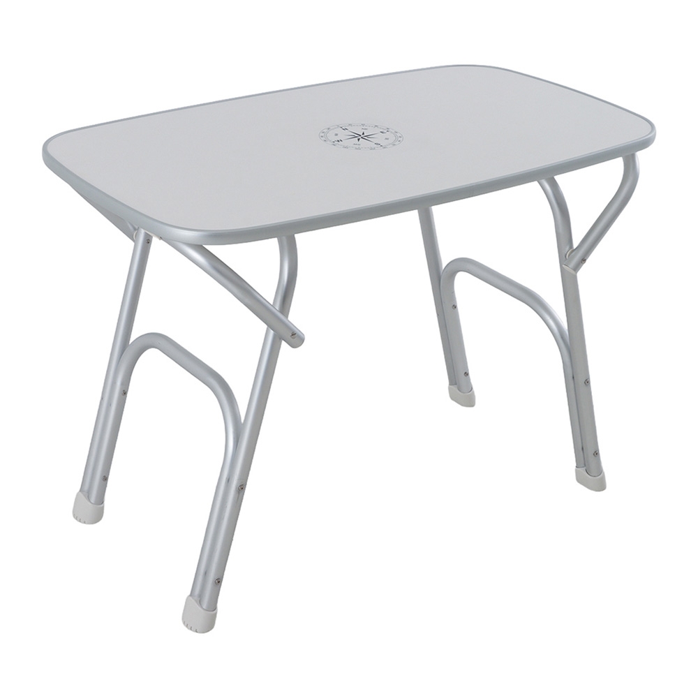 Oceansouth Portable Aluminium Folding Deck Table 88 x 50 x 61cm Oval