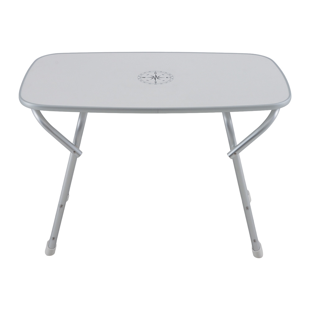 Oceansouth Portable Aluminium Folding Deck Table 88 x 50 x 61cm Oval