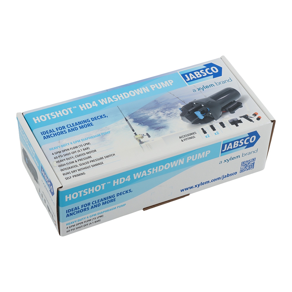 Jabsco HotShot HD4 Heavy Duty Washdown Pump Kit 24V 15LPM 60PSI