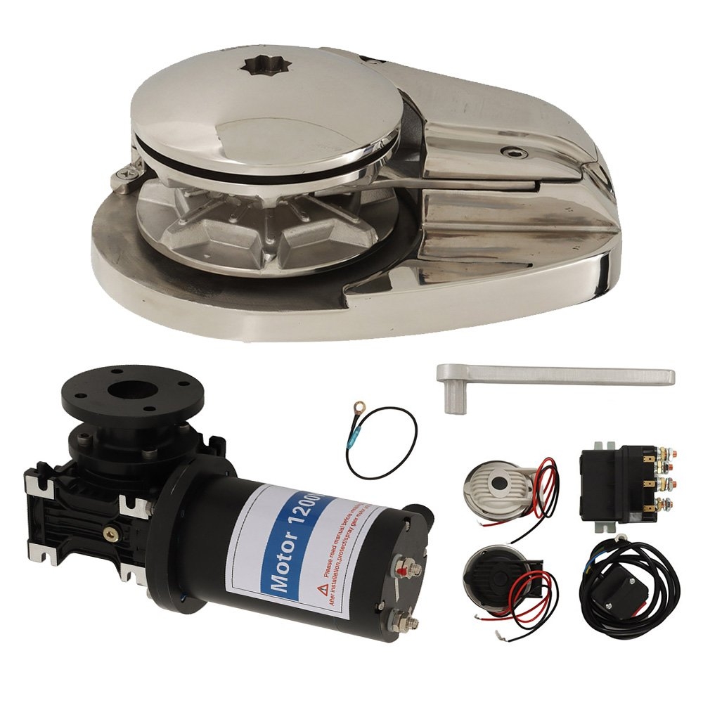 Abel Vertical Low Profile Anchor Windlass 1200W 12V - Suits DIN766 Chain